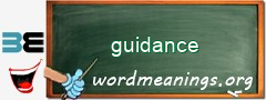 WordMeaning blackboard for guidance